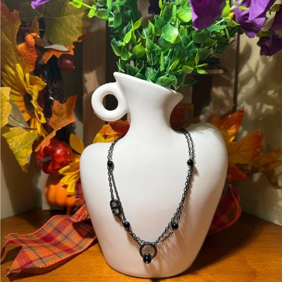 Dior Gunmetal Chain Necklace - Picture 2 of 5